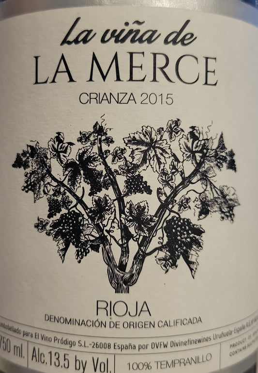 2015 El Vino Prodigo 'La Vina de la Merce' - Crianza 2015