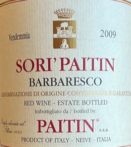 Paitin 'Sori' Paitin' - Barbaresco - 2009 Library