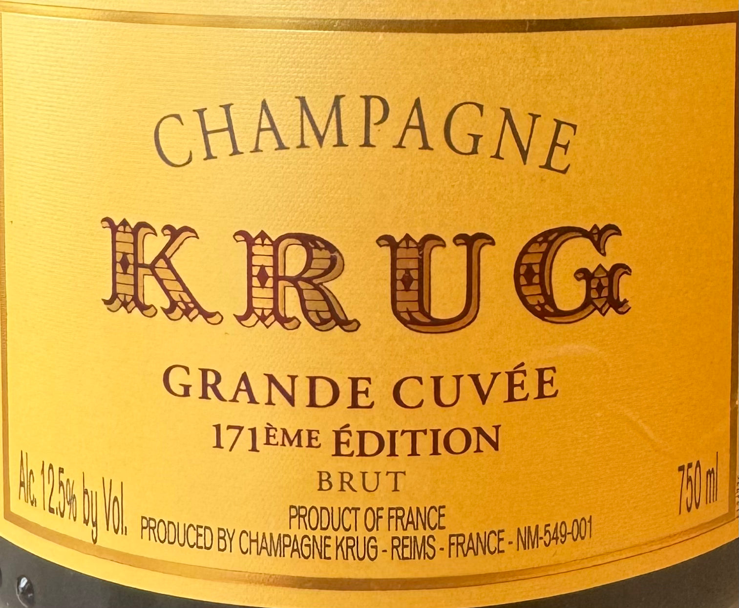 Krug 'Grande Cuvee' - Champagne 171st Edition – The Wine Feed Krug 'Grande Cuvee' - Champagne 171st Edition – The Wine Feed