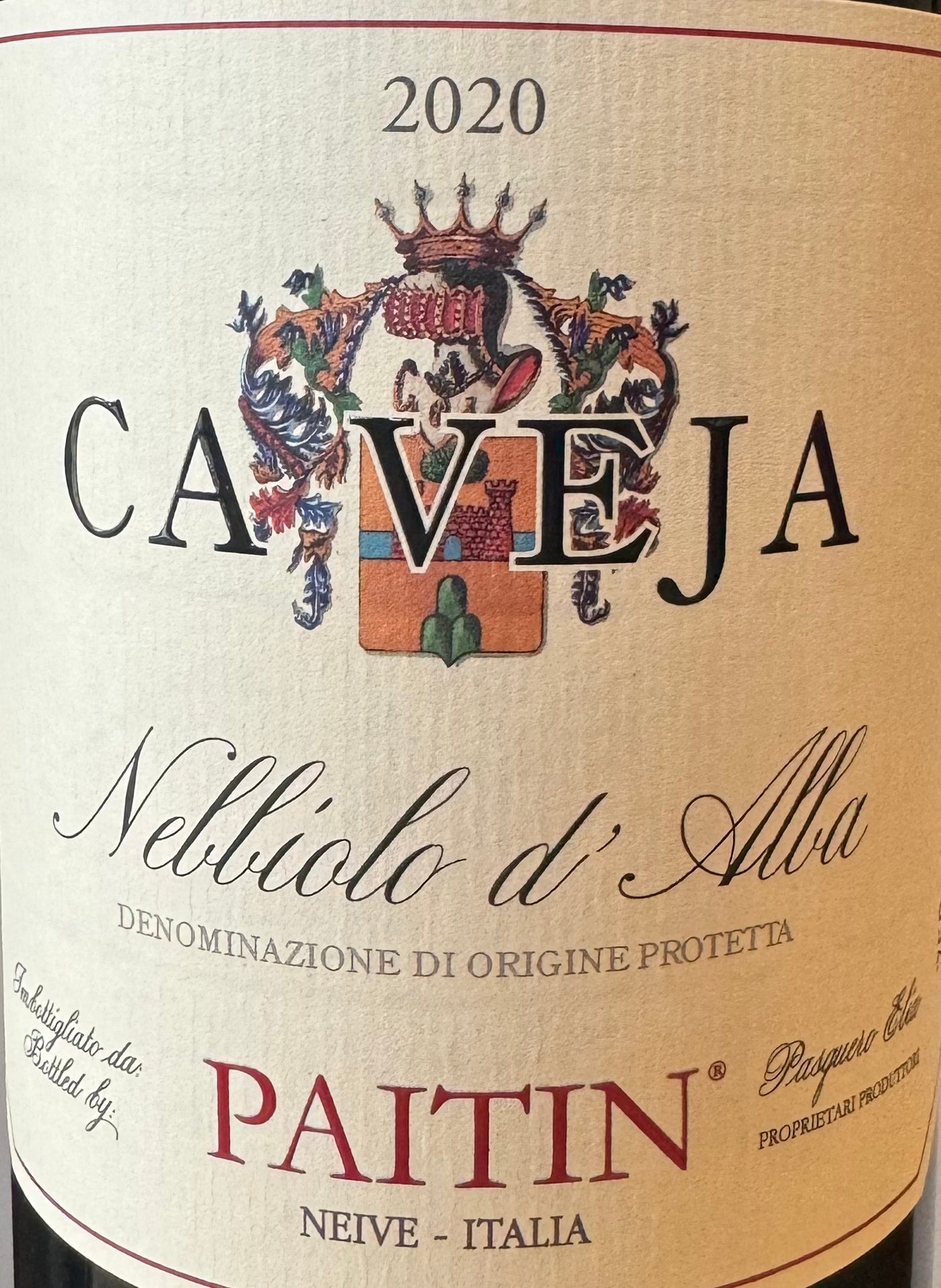 Paitin 'Ca Veja' - Nebbiolo d'Alba