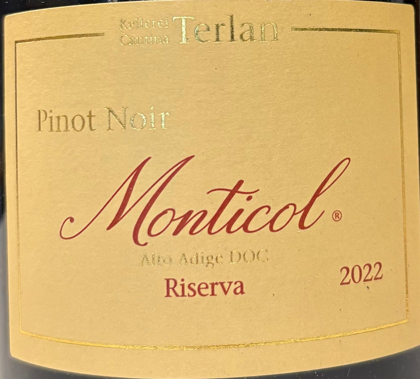 Cantina Terlan 'Monticol' - Pinot Noir