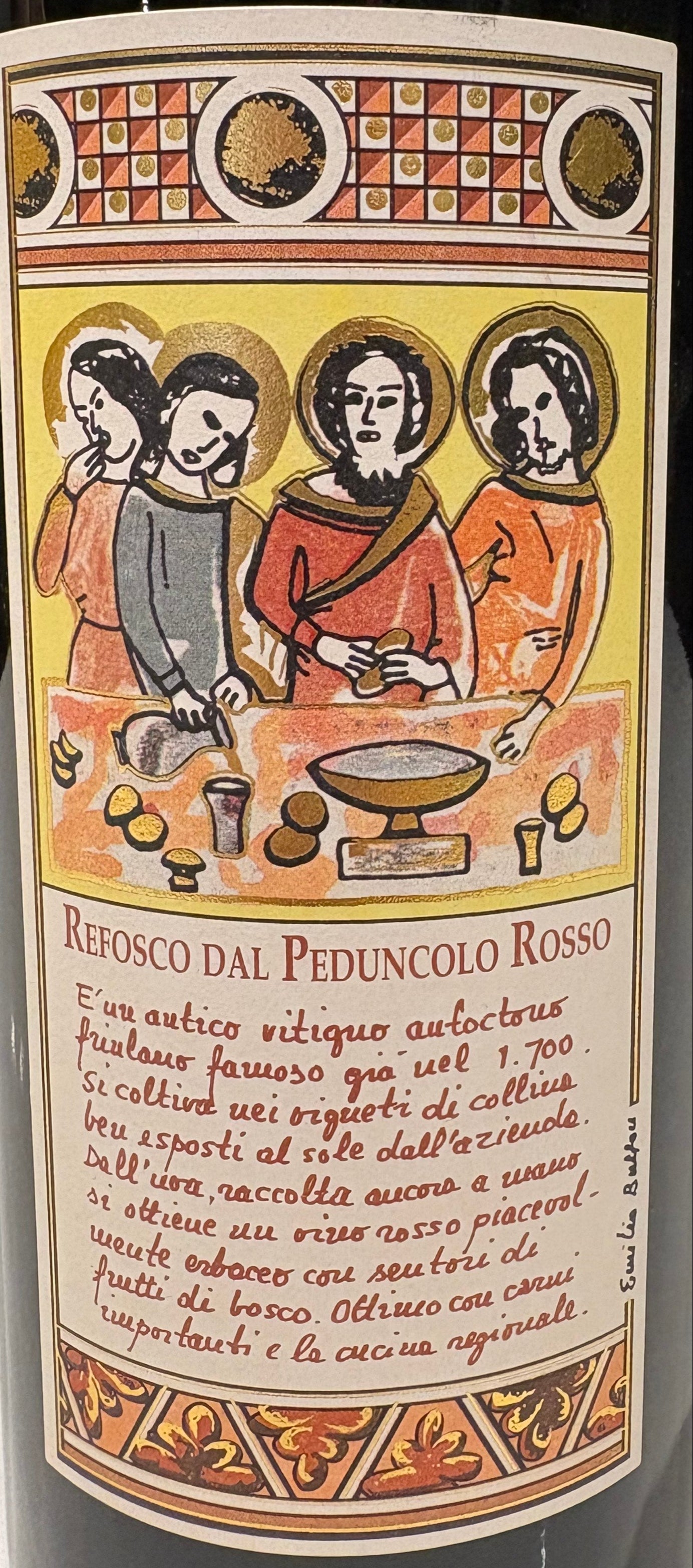 Emilio Bulfon- 'Peduncolo Rosso'- Refosco