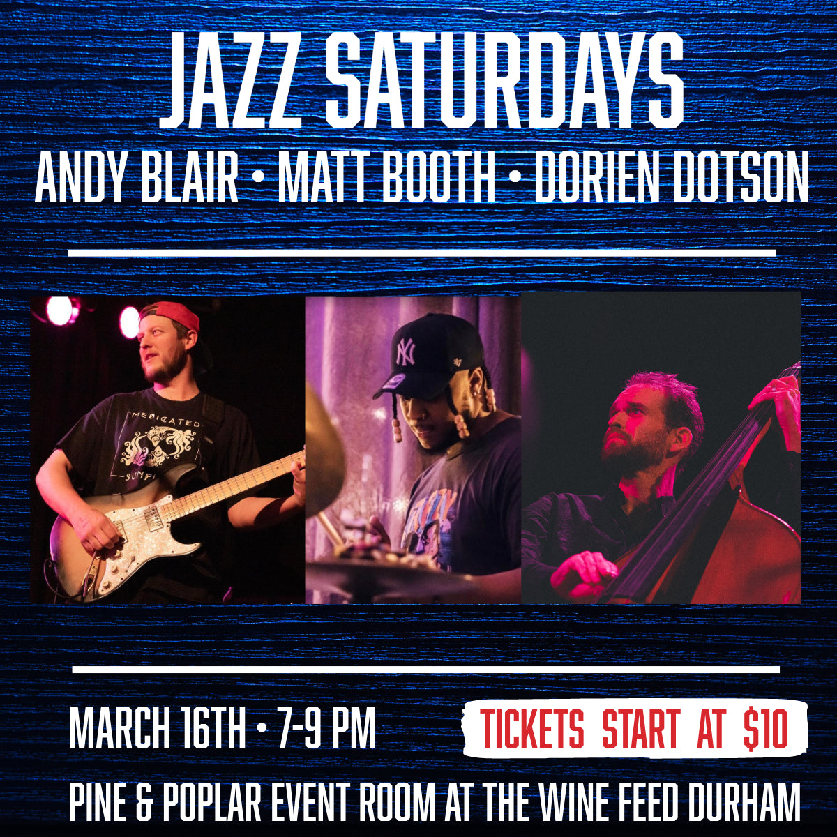 Live Jazz Saturdays March 16 2024 The Wine Feed