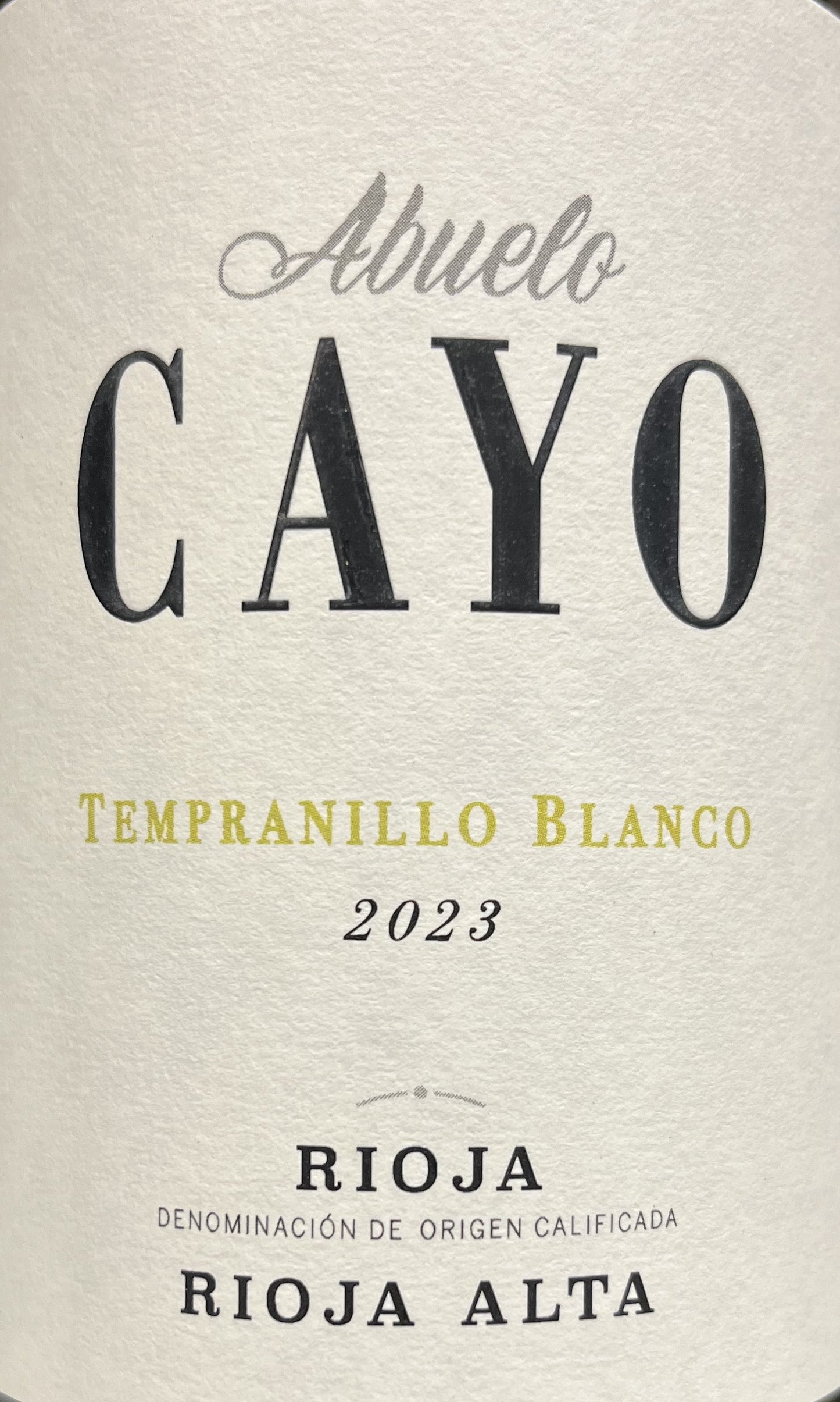 Abuelo Cayo - Tempranillo Blanco