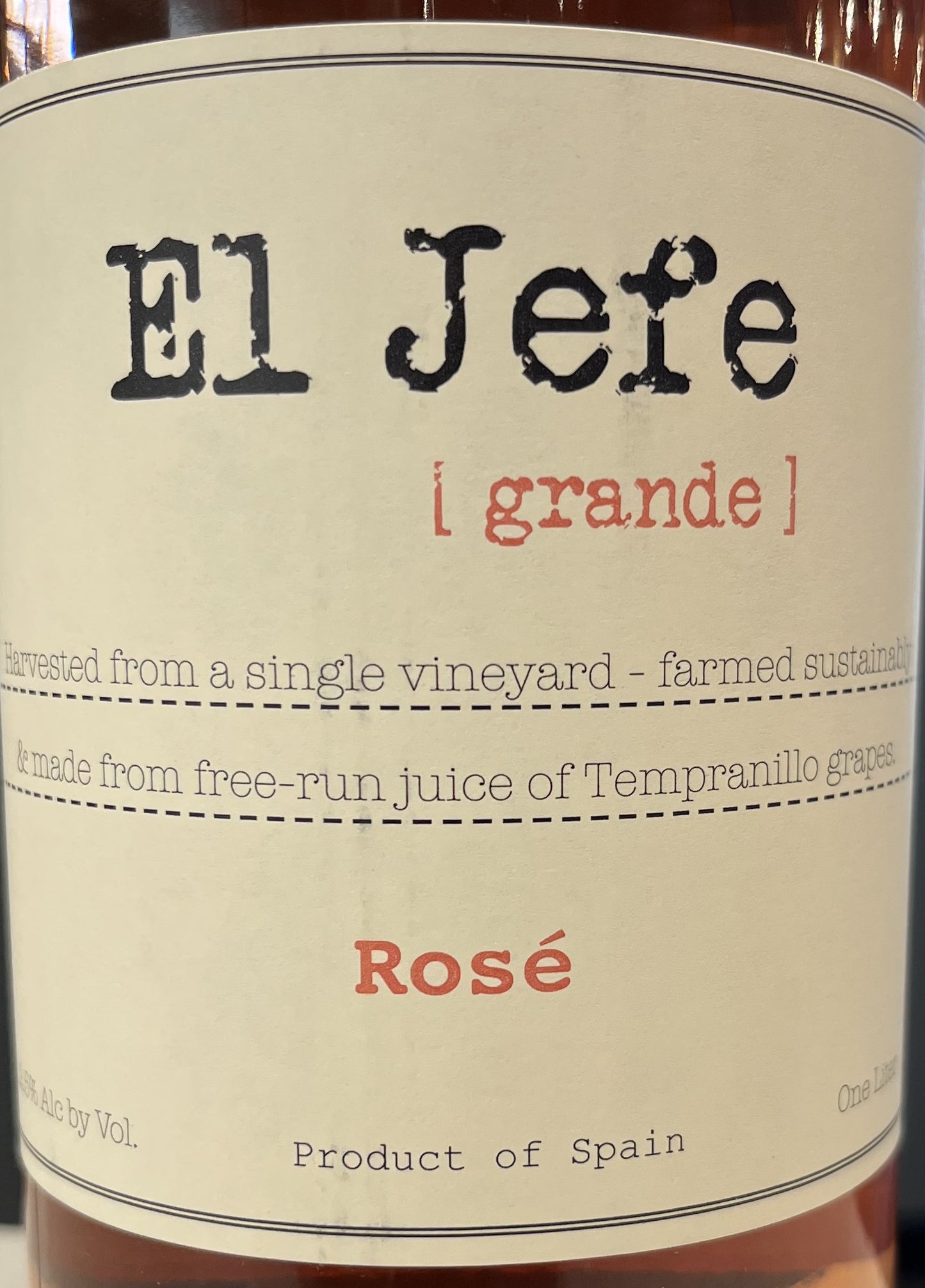 El Jefe - Tempranillo Rose 1L