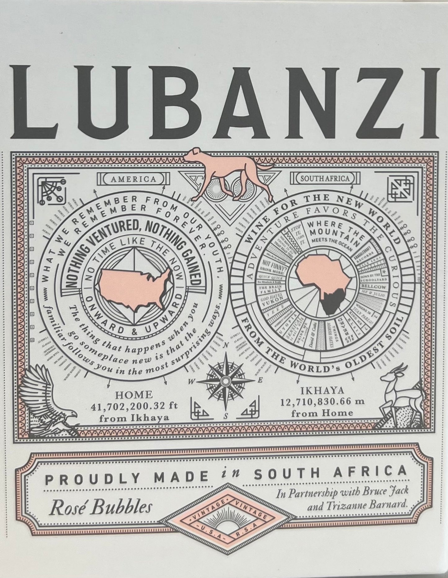 Lubanzi Rose Bubbles - 4pk Cans