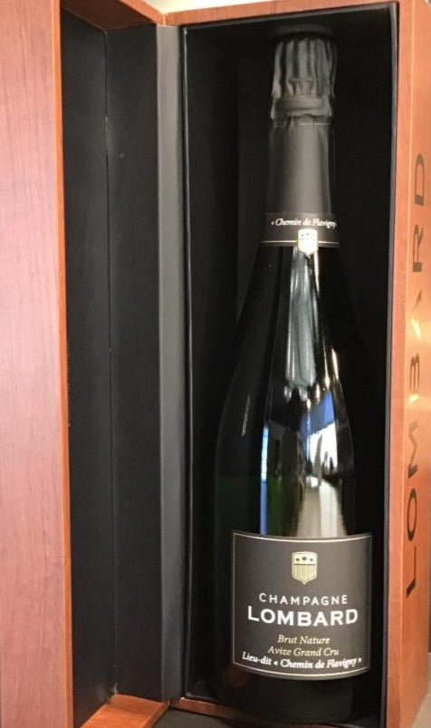Champagne Lombard - Avize Grand Cru - Brut Nature - Wooden Gift Box
