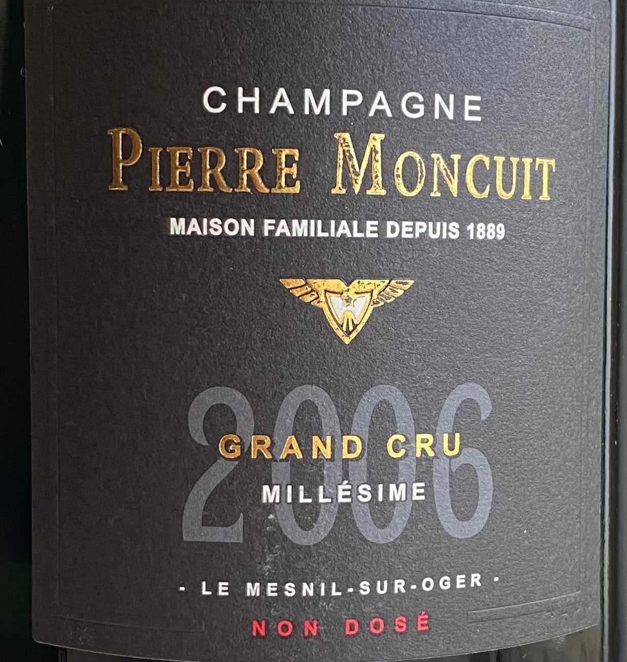 Pierre Moncuit 'Grand Cru Millesime' 2006 Non Dose