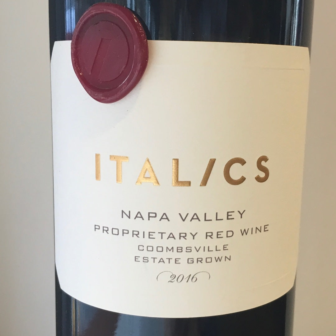 Italics 'Proprietary Blend' - Napa
