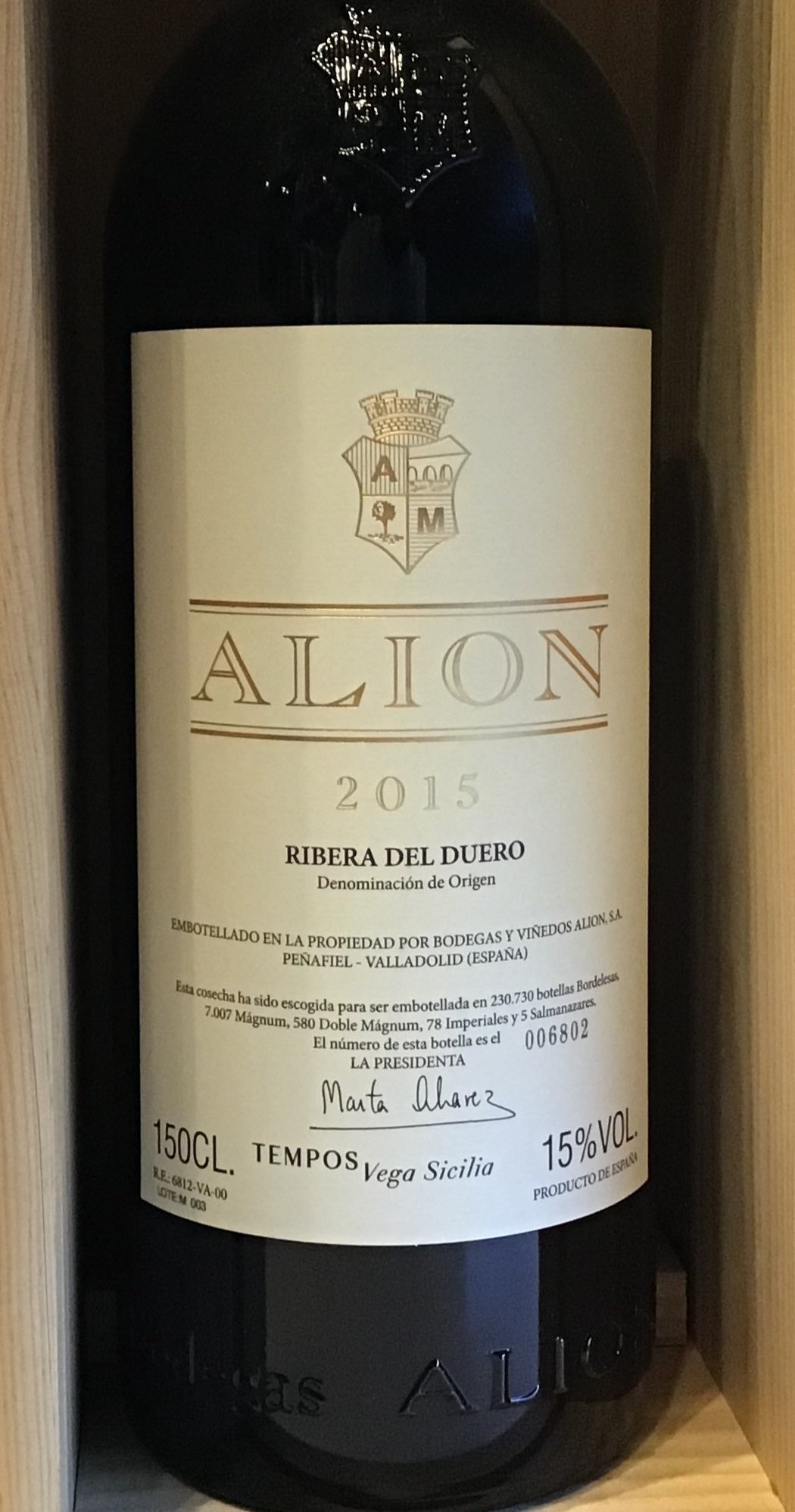 Bodegas Alion - Ribera del Duero - 1.5L (Magnum)