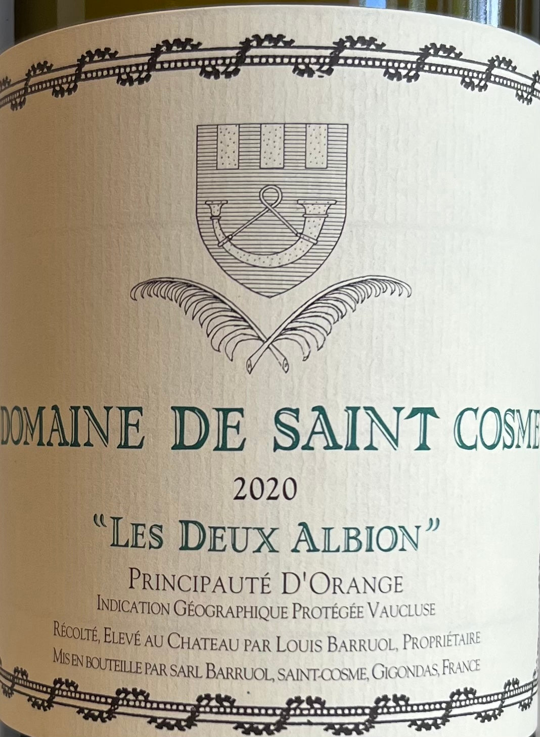 Domaine de Saint Cosme 'Les Deux Albion' - White Blend - Principauté d'Orange