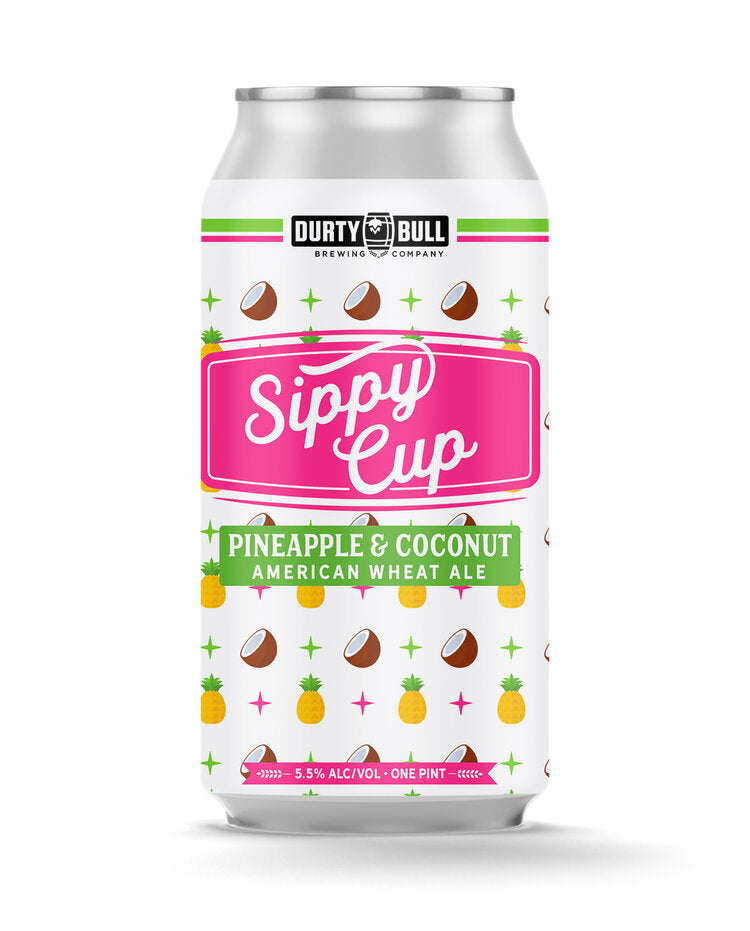 Durty Bull 'Sippy Cup' - Pineapple & Coconut - 4pk 16oz cans