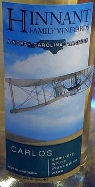 Hinnant Family Vineyards - Carlos - white Muscadine