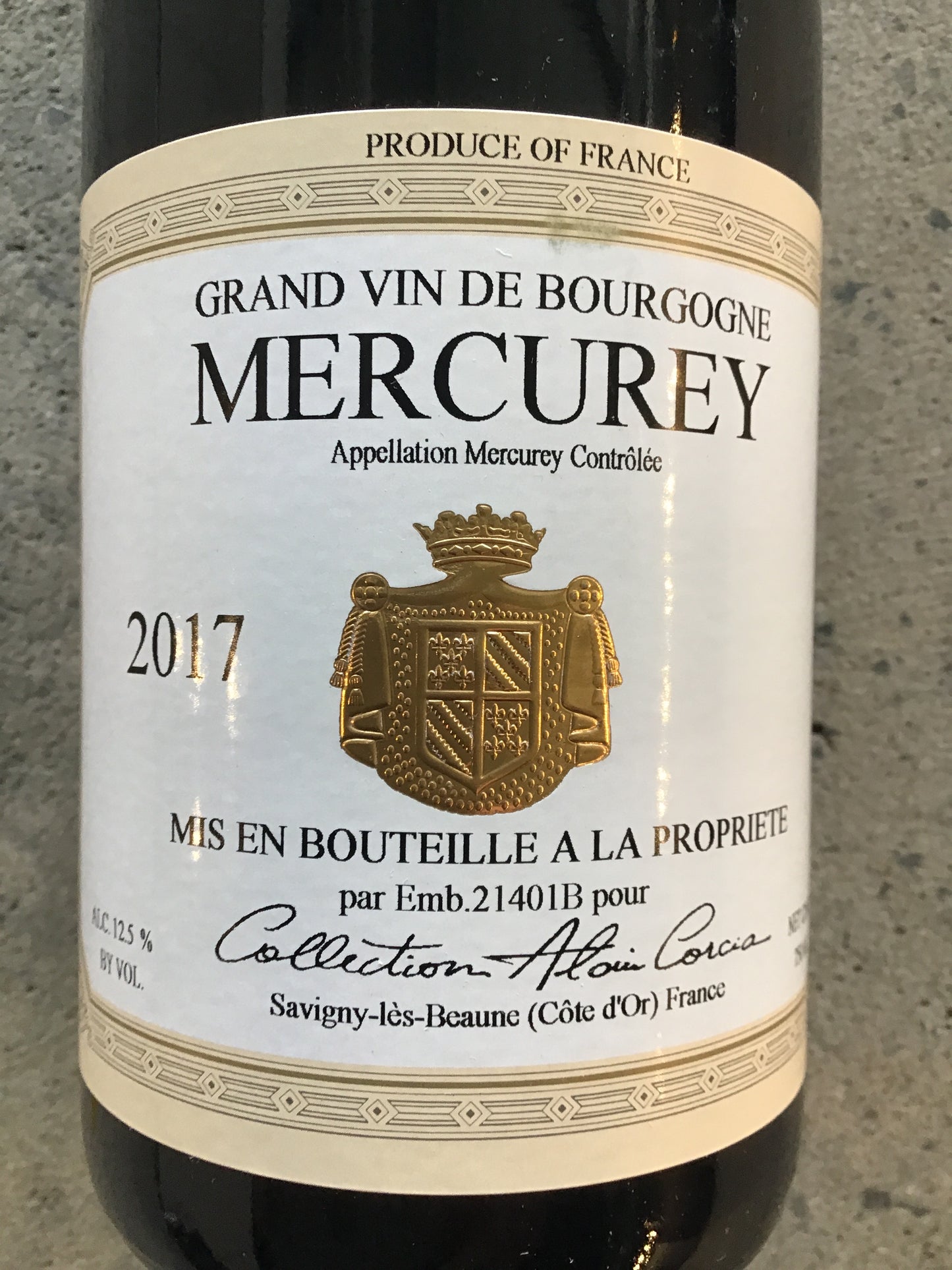 Alain Corcia - Pinot Noir - Mercurey