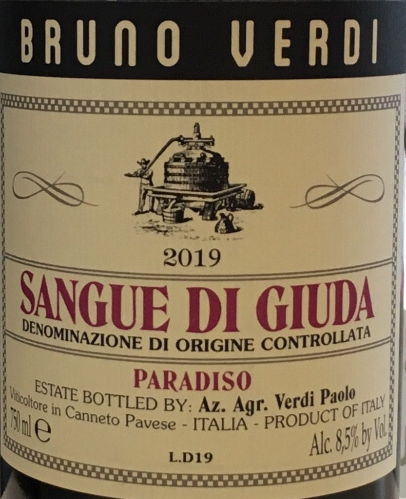 Bruno Verdi 'Vigna Paradiso' - Sangue di Giuda