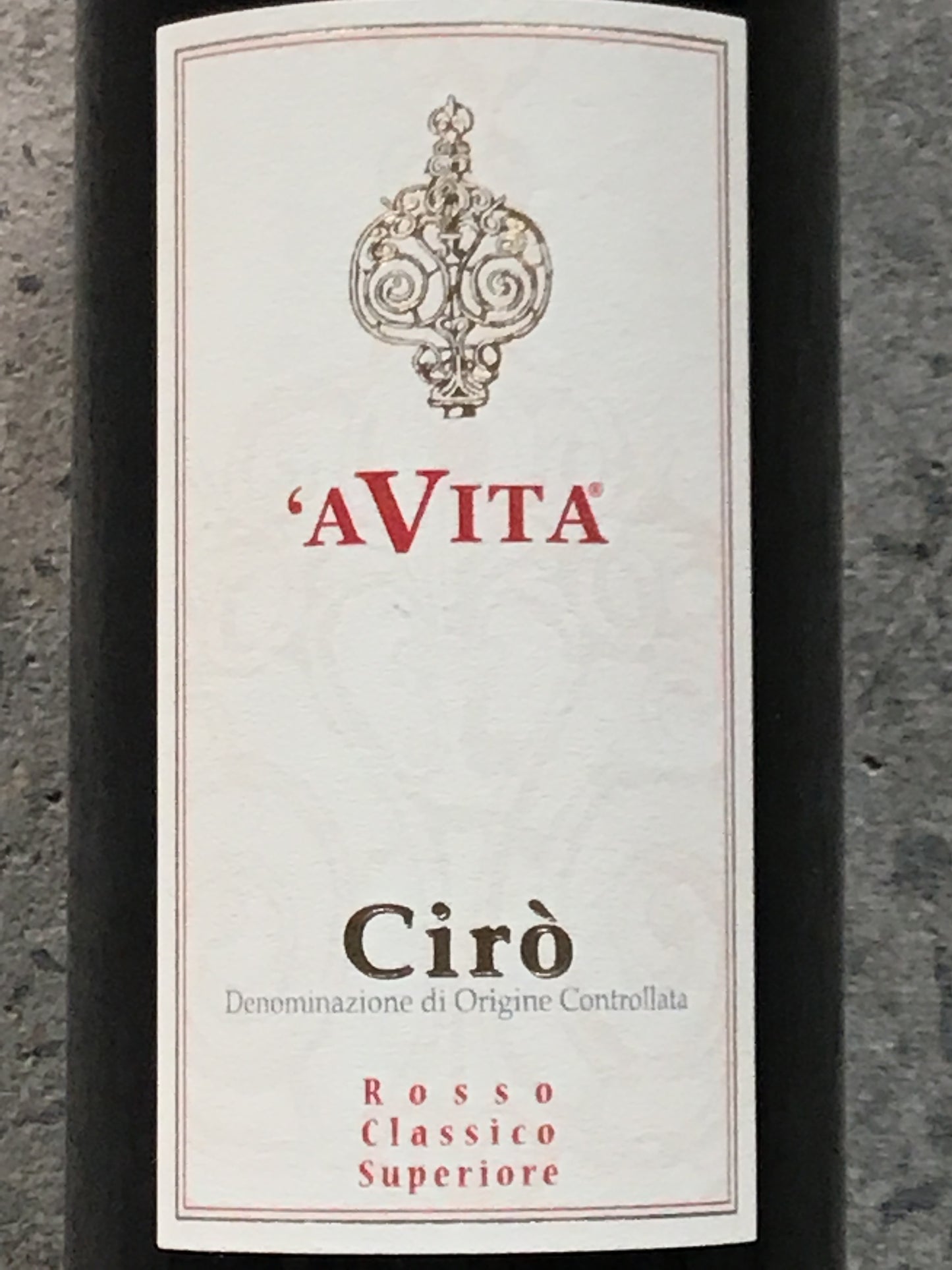 'A Vita - Cirò Rosso Classico Superiore