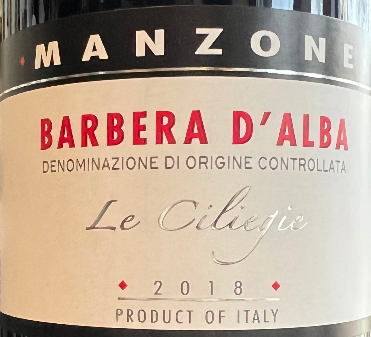 Manzone 'Le Ciliegie' - Barbera d'Alba