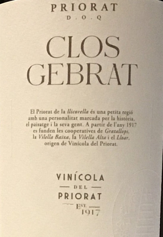 Vinicola del Priorat 'Clos Gebrat' - Priorat
