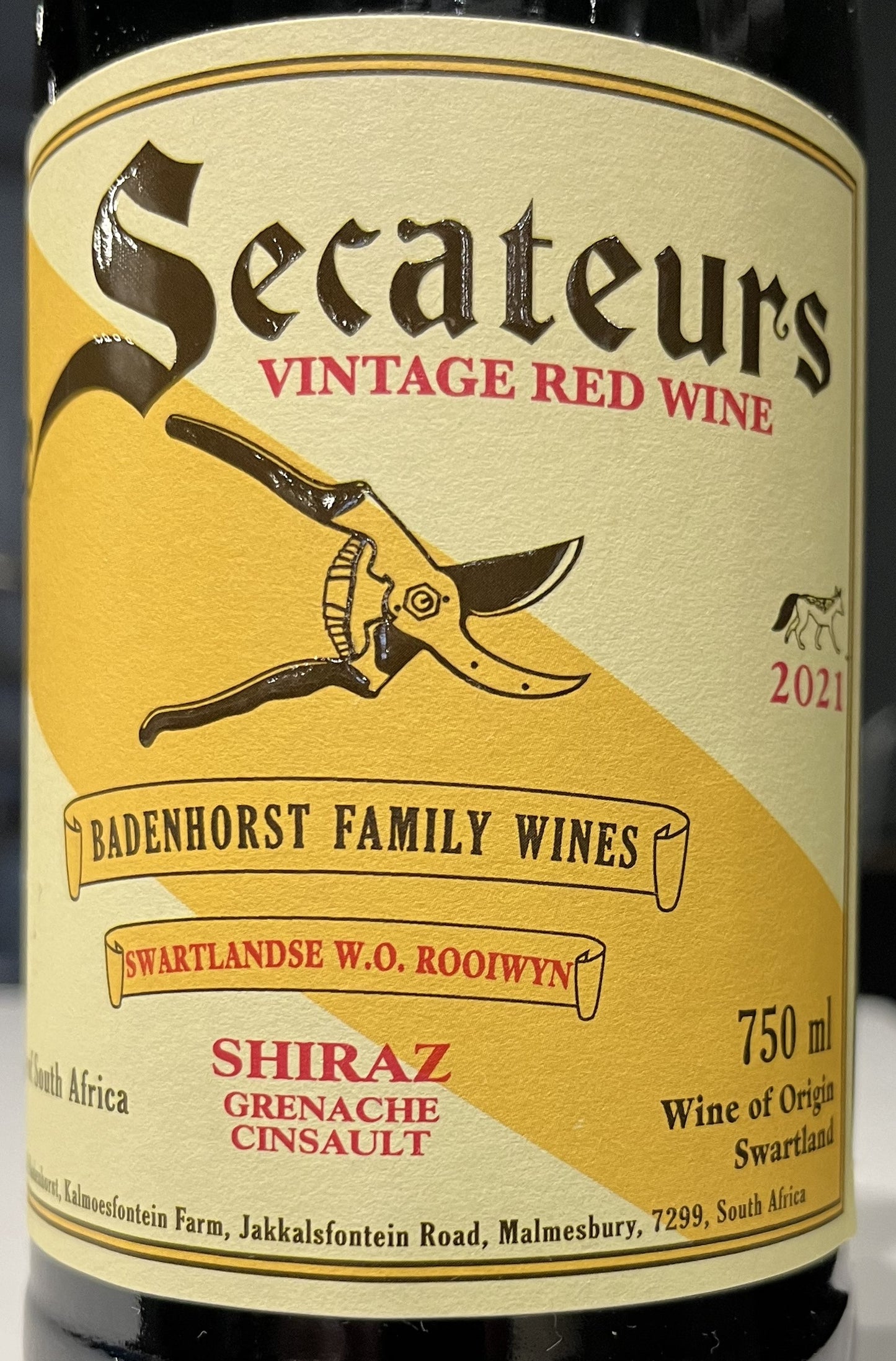 Badenhorst 'Secateurs' - Red Blend