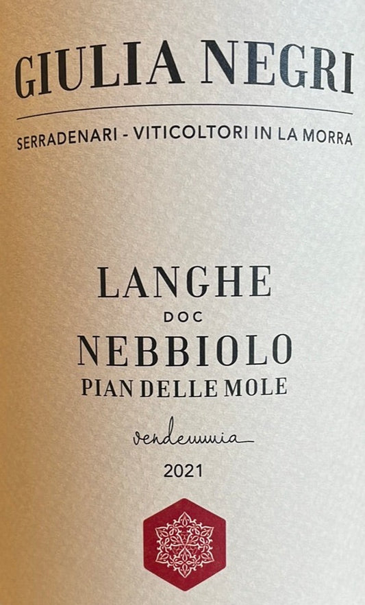 Giulia Negri 'Pian Delle Mole' - Langhe Nebbiolo
