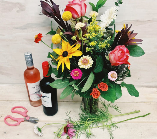 NC Blooms - Wine and Floral Class - Raleigh 2024