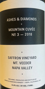 Ashes & Diamonds 'Mountain Cuvee No. 3' Saffron Vineyard - Mt. Veeder - 2018