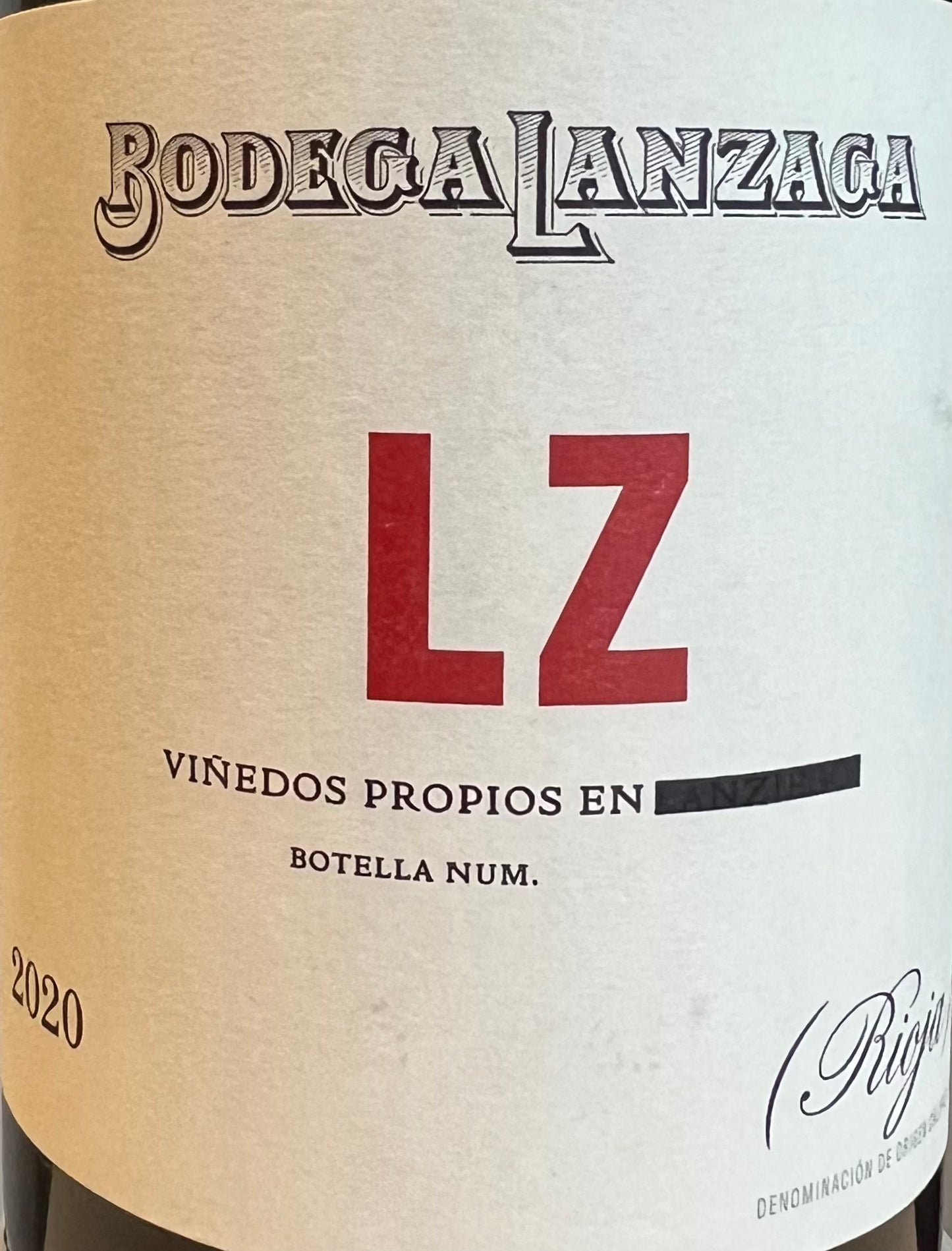 Bodega Lanzaga 'LZ' - Rioja