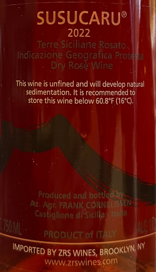 Frank Cornelissen 'Susucaru' - Rosato