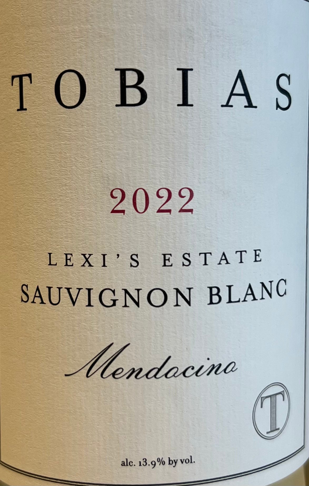 Tobias 'Lexi's Estate' - Sauvignon Blanc