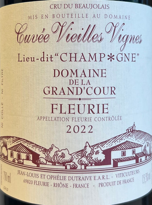 Jean-Louis Dutraive 'Vielles Vignes' Lieu-dit Champagne - Fleurie