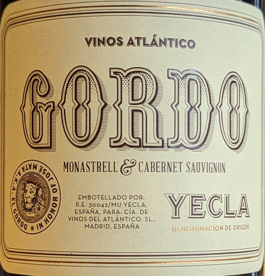 Compania de Vinos del Atlantico 'Gordo' - Monastrell, Cabernet Sauvignon