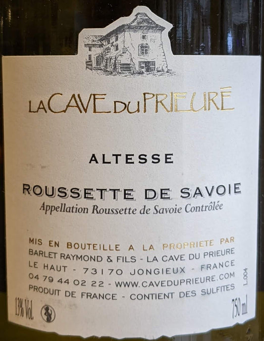 La Cave du Prieuré - Altesse - Roussette de Savoie