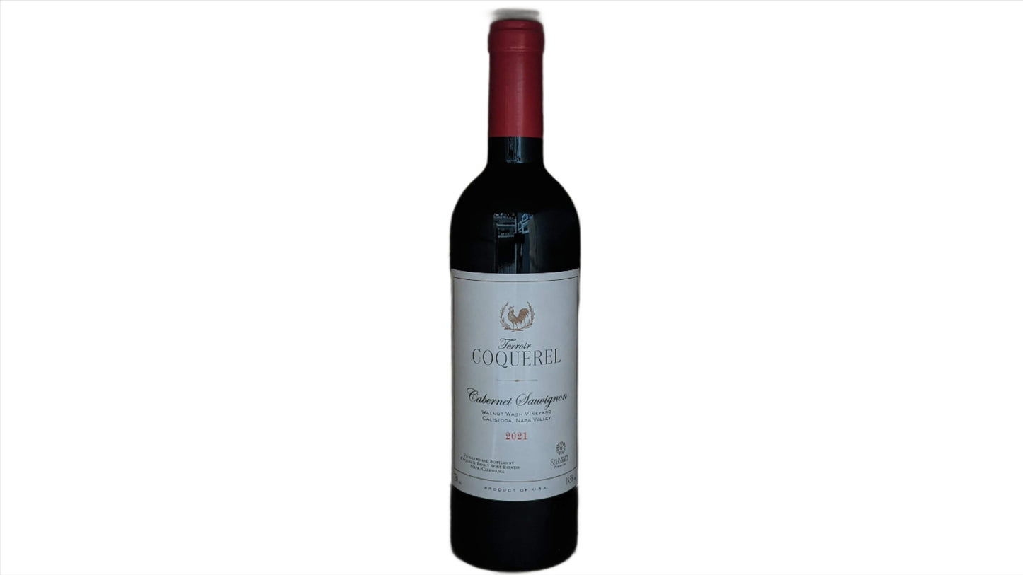 Front of bottle: 2021 Coquerel 'Walnut Wash Vineyard' - Cabernet Sauvignon from Napa, California