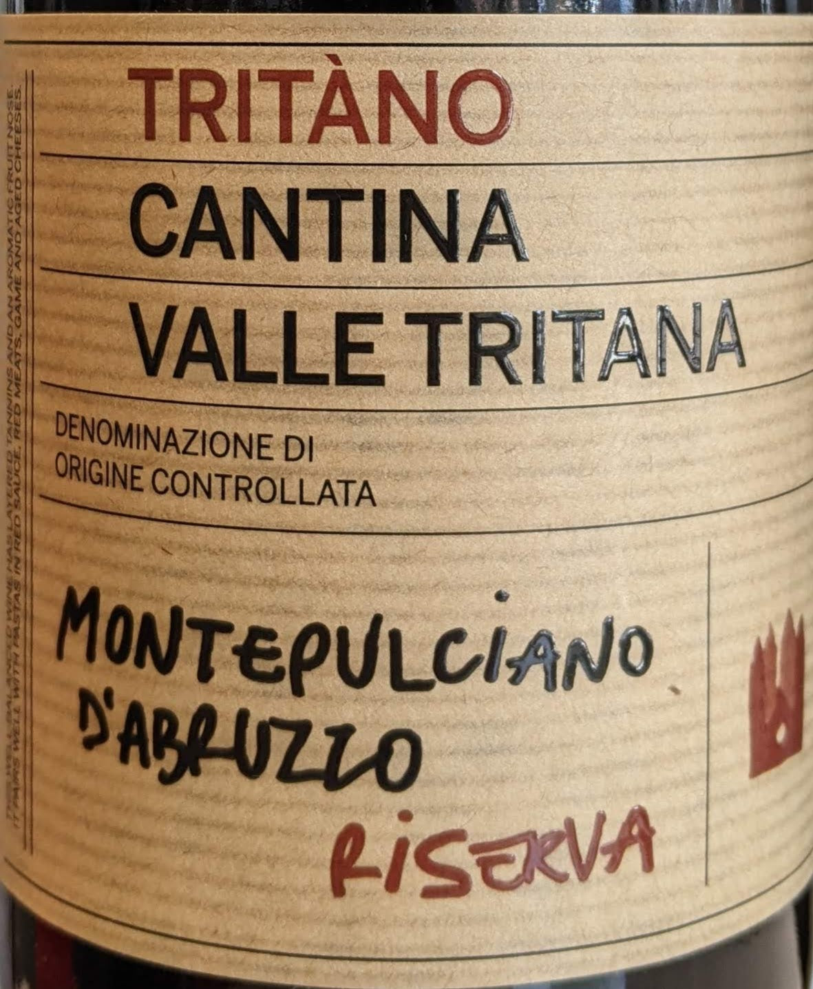 Tritano 'Cantina Valle Tritano' - Montepulciano d'Abruzzo Riserva