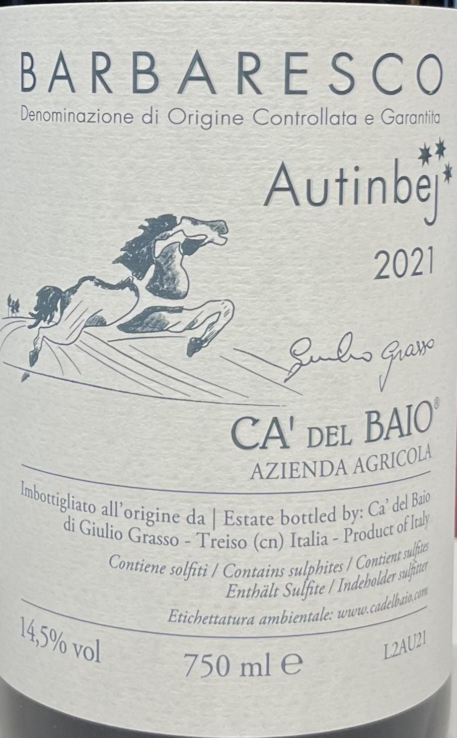 Ca' del Baio  'Autinbej'  -  Barbaresco