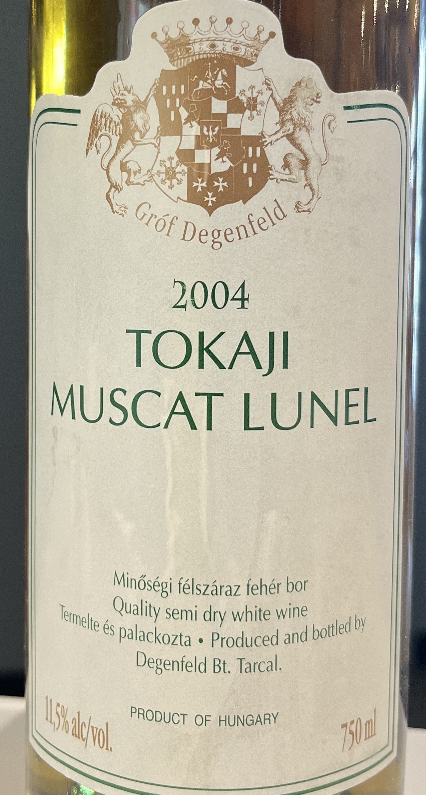 Grof Degenfeld - Tokaji Muscat Lunel