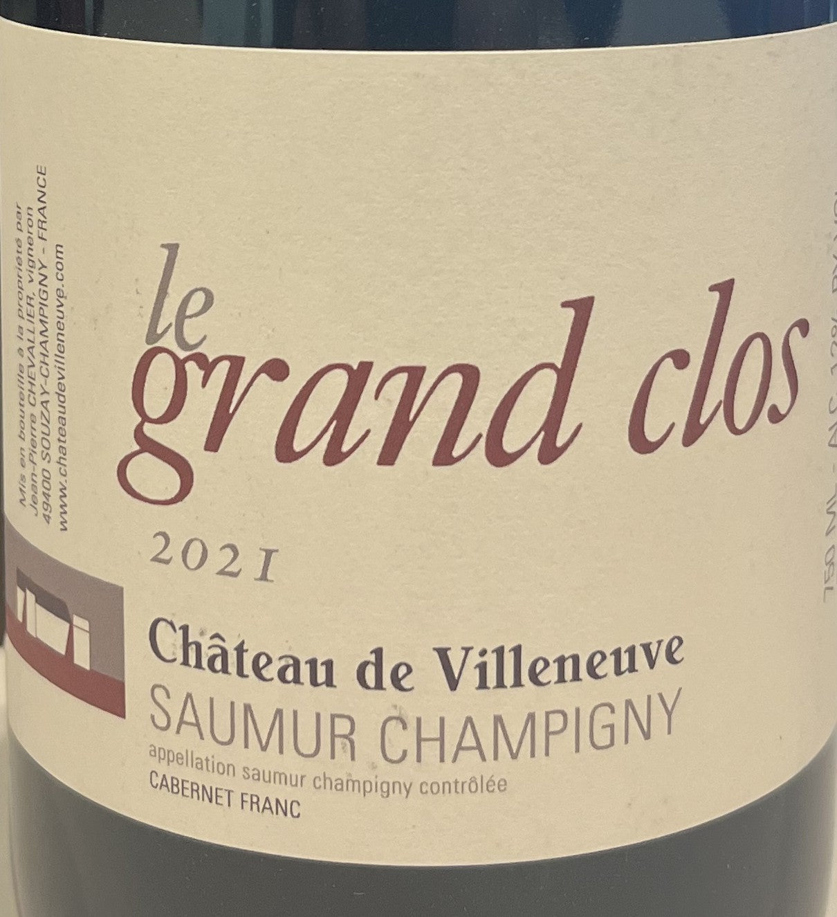 Chateau de Villeneuve 'Le Grand Clos' - Saumur Champigny