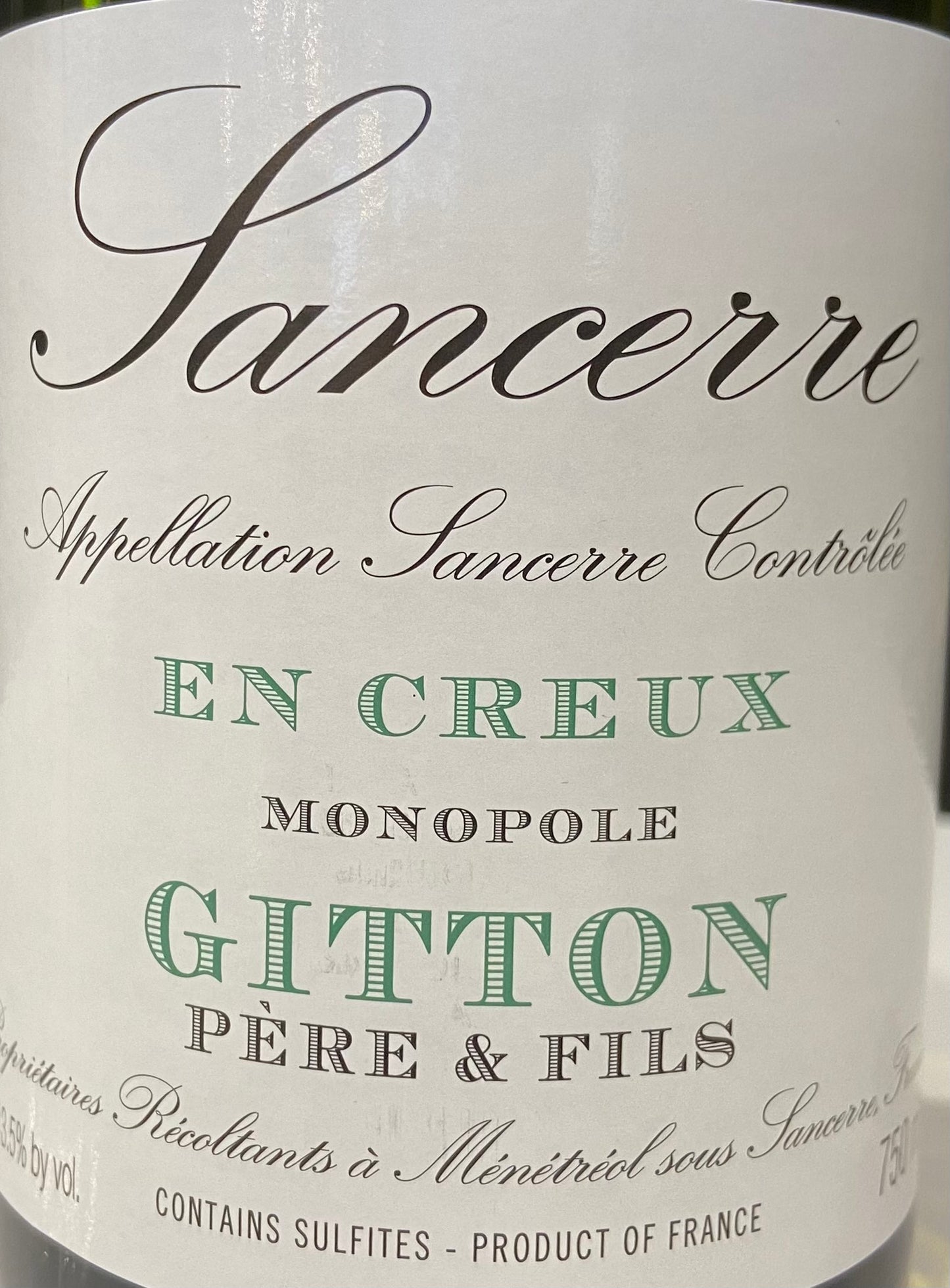 Gitton et FIls- 'En Creux'- Sancerre