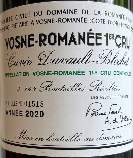 Domaine de la Romanee Conti - 1er Cru Vosne-Romanee - 2020