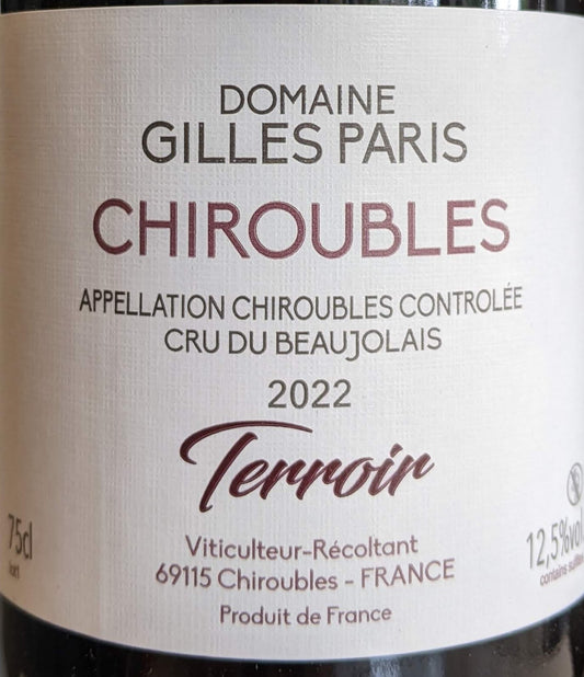 Domaine Gilles Paris 'Terroir' - Chiroubles