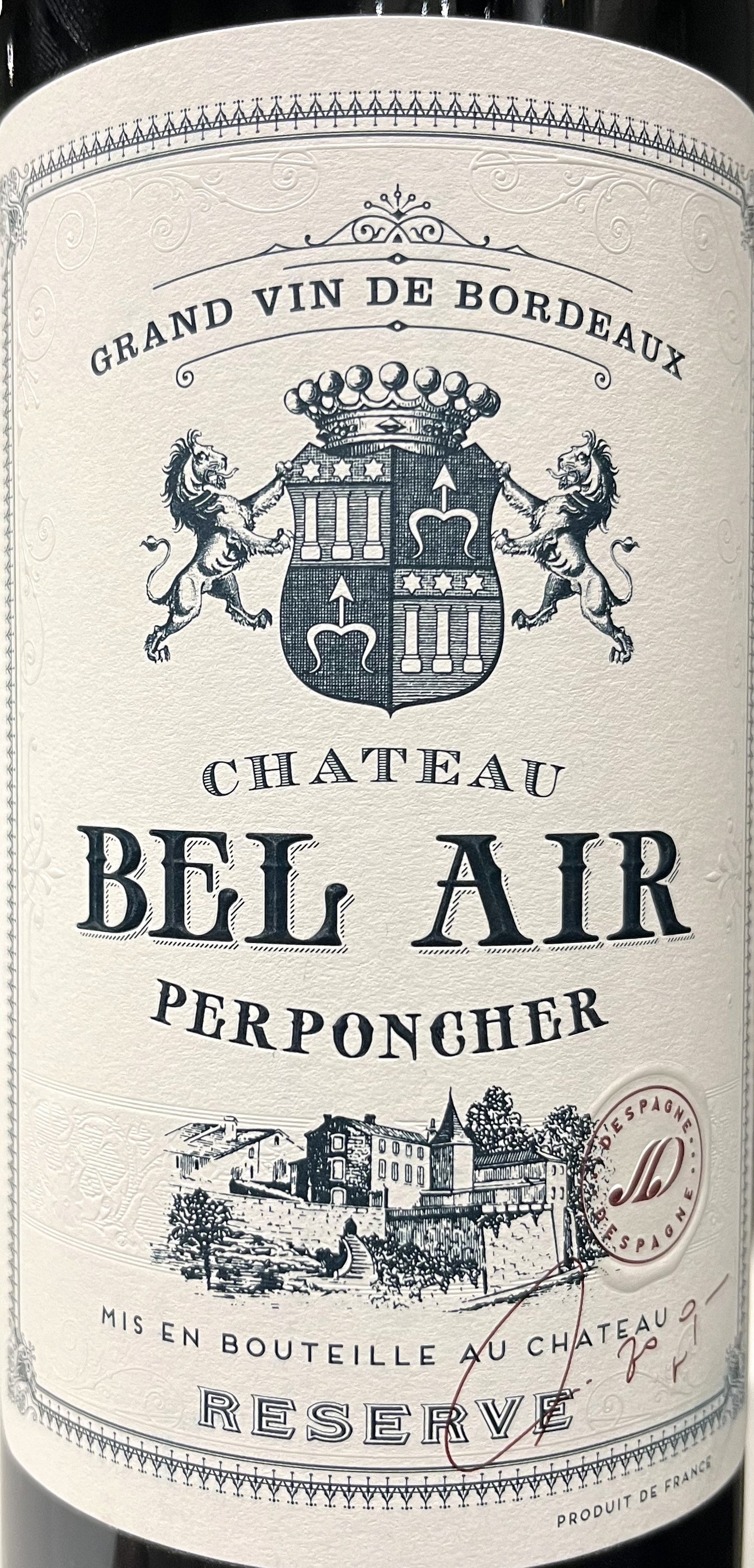 Chateau Bel Air 'Perponcher'  Bordeaux Rouge