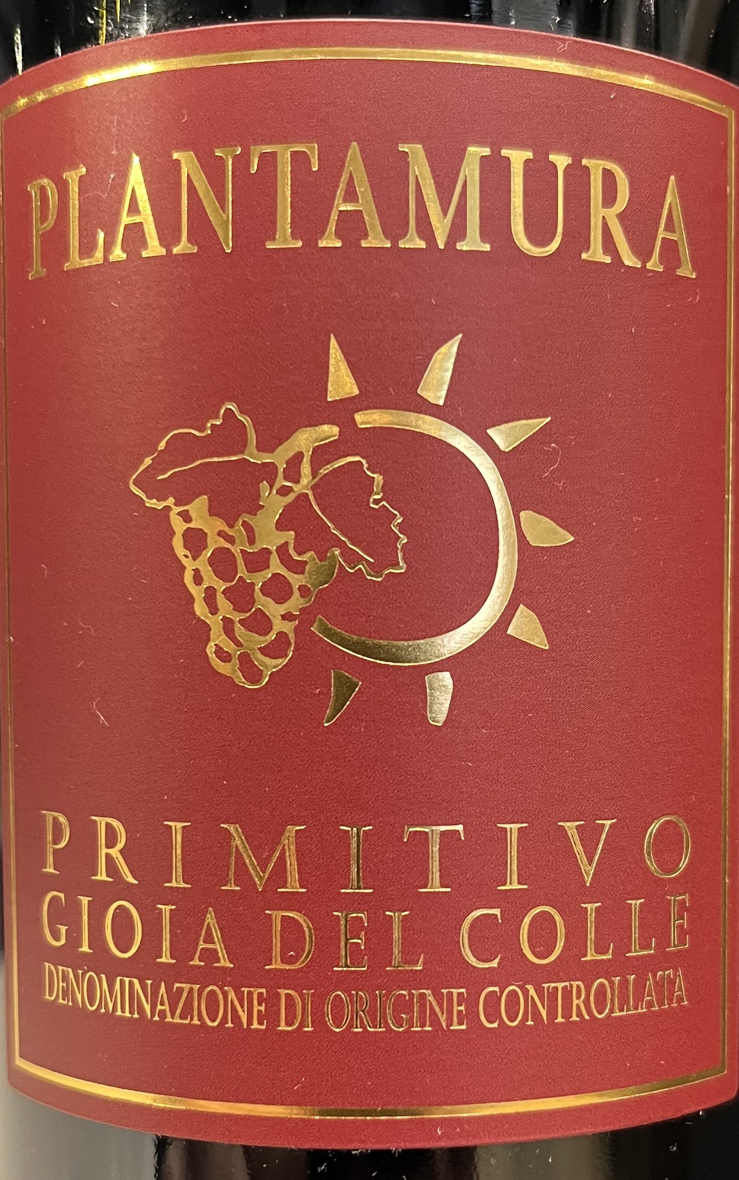 Plantamura  'Red Label'  Primitivo