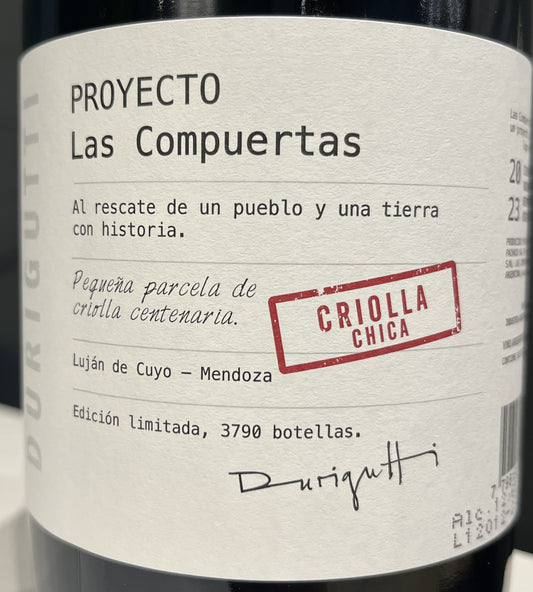 Proyecto Las Compuertas Criolla Chica