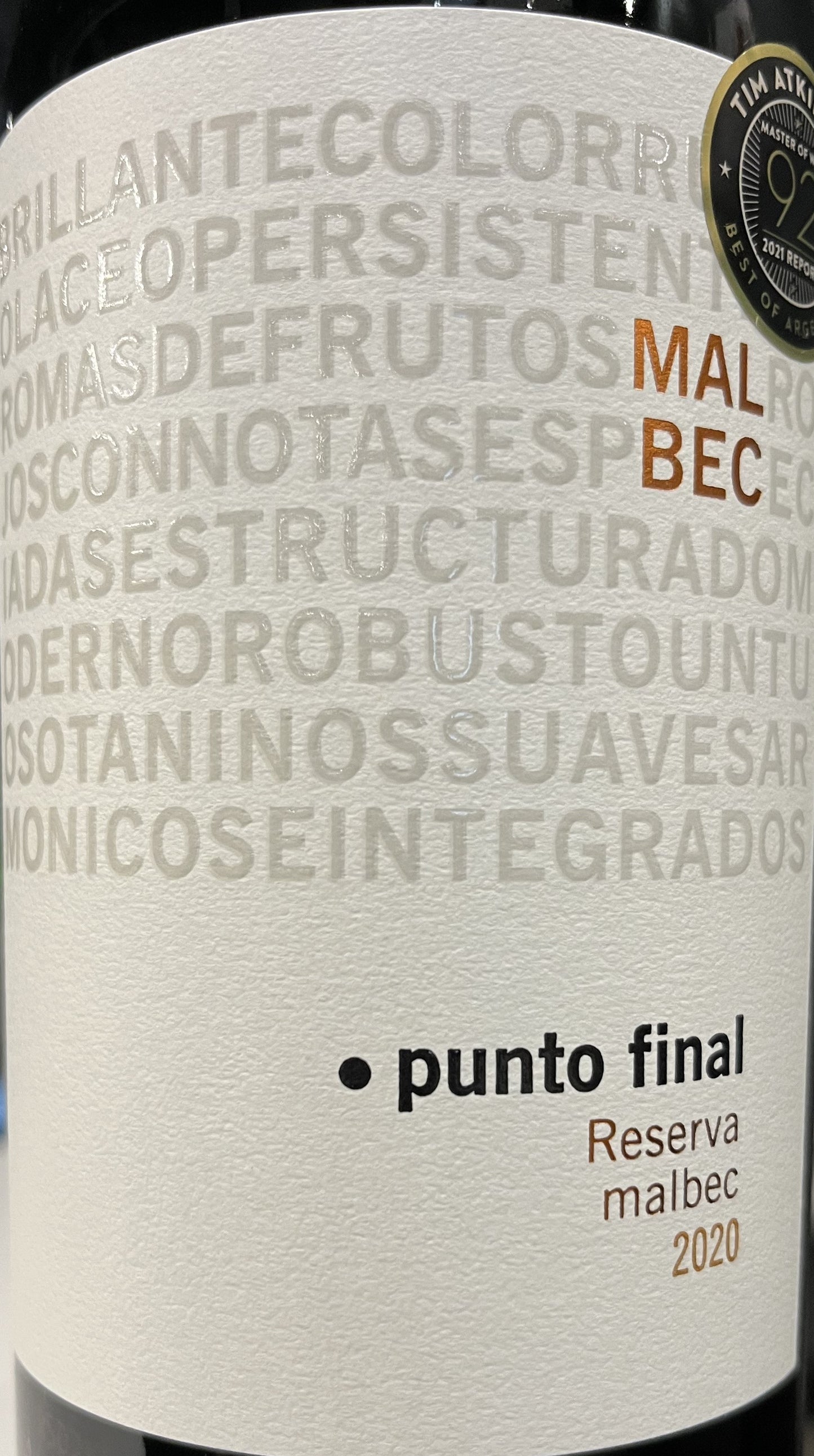 Renacer Punto Final  Reserva Malbec