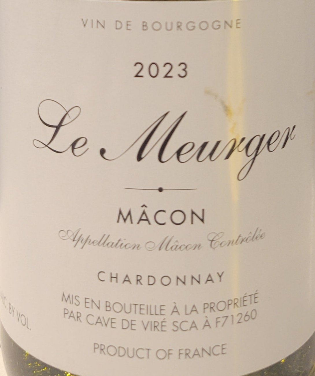 Le Meurger - Macon Chardonnay