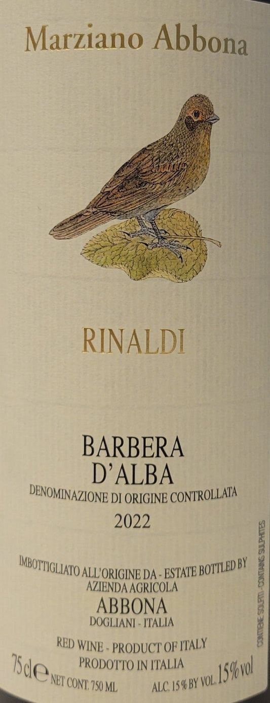 Marziano Abbona 'Rinaldi' - Barbera d'Alba