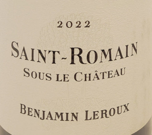 Leroux  'Sous le Chateau' - Saint Romain - Blanc