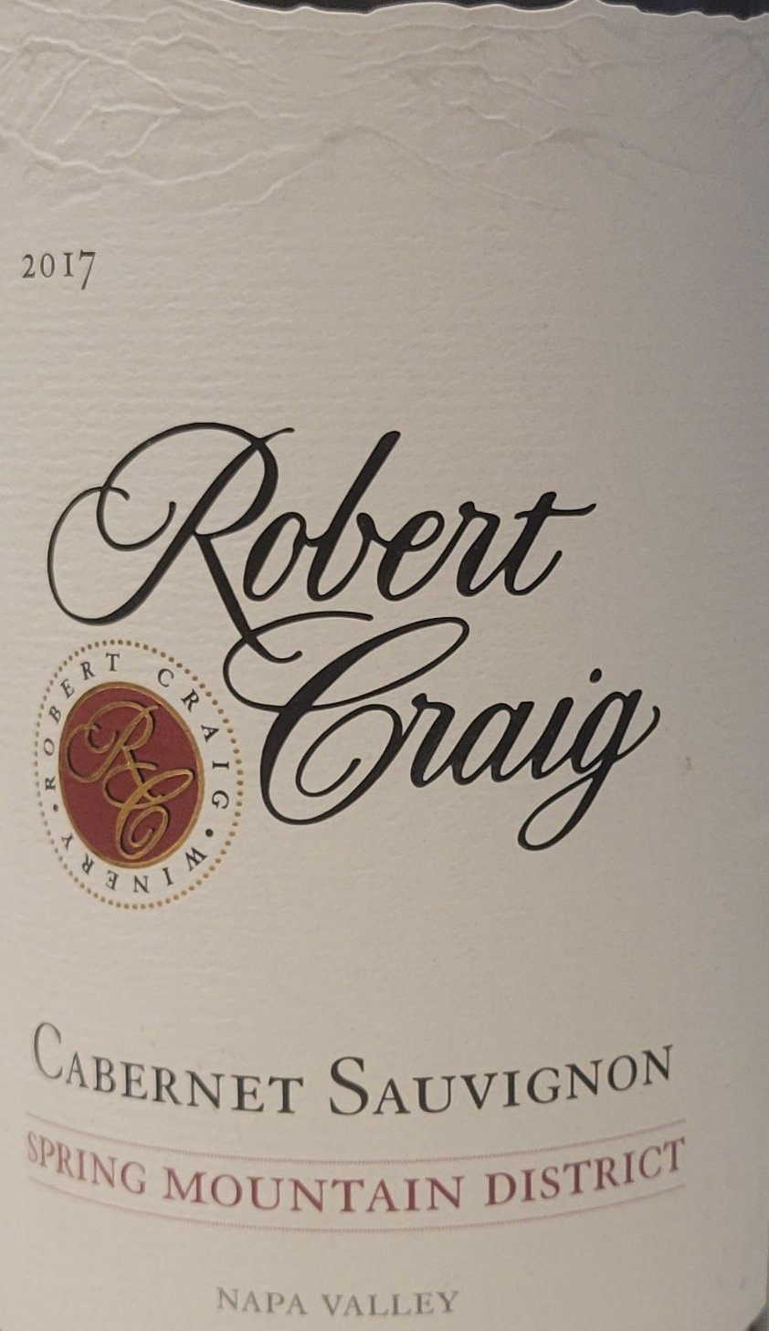 Robert Craig 'Spring Mountain District' - Cabernet Sauvignon