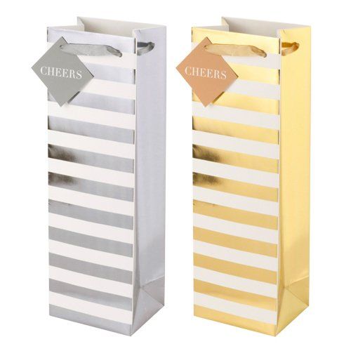 Gift Bag - 1 Bottle - Stripes