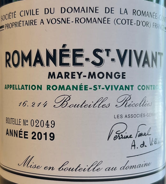 Domaine de la Romanee Conti 'Romanée-St-Vivant' - 2019